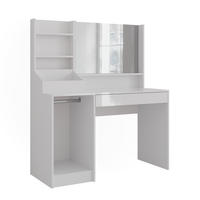 SCHMINKTISCH Sherry Weiß/Weiß Hochglanz 119.8 cm 3 Teile - Weiß Hochglanz, Holzwerkstoff (119.8/76/50.1cm) - Vicco