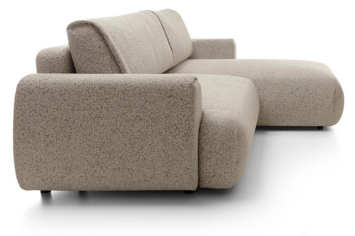 ECKSOFA mit Schlaffunktion 270 cm Ralto, Rechts, Beige - Beige, Holz (167/270cm) - Emporius