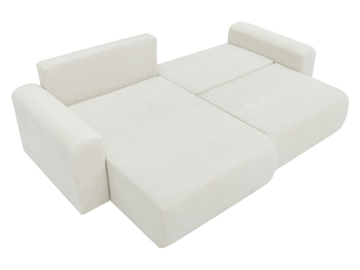 ECKSOFA Floryn L - Hellgrau/Schwarz, Holz/Kunststoff (245/145cm) - MIRJAN24