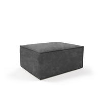 POUF Orto Dunkelgrau, Hocker - Dunkelgrau, Holzwerkstoff (100/42/82cm) - Bettso