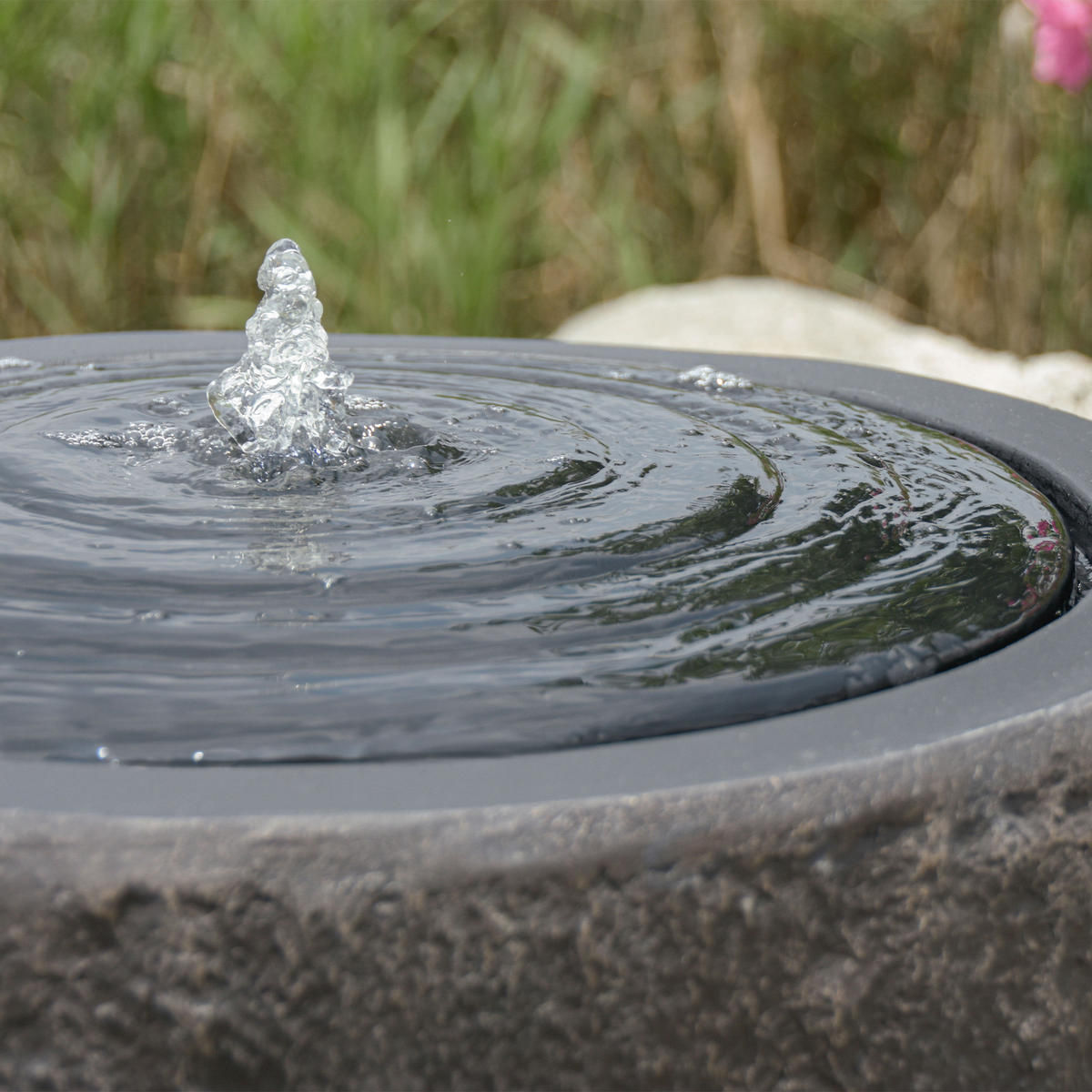 GARTENBRUNNEN Giri S 54.5 x 54.5 x 42 cm - Dunkelgrau, Naturmaterialien (54.5/54.5/42cm) - Elementi