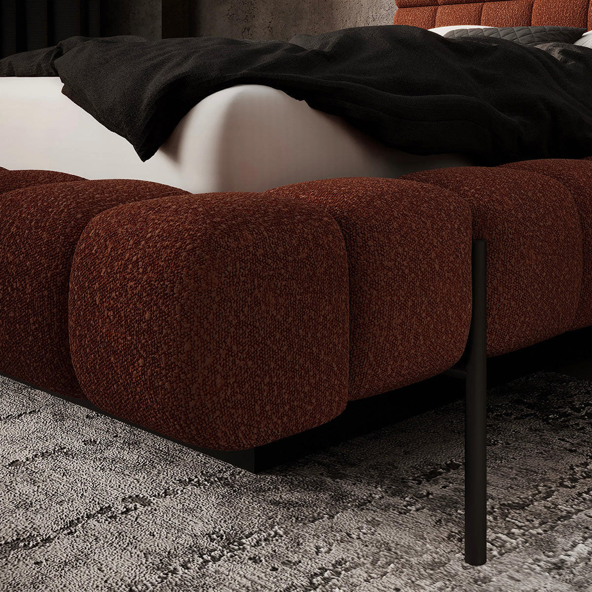 BOXBETT 180/200 Ezio Ziegel - Terracotta, Holz (180/200cm) - Petits-meubles