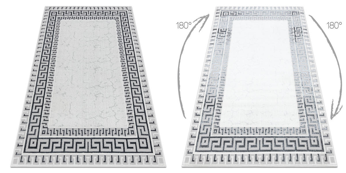 TEPPICH Allure 120/170 cm - Weiß, Textil (120/170cm) - rugsX