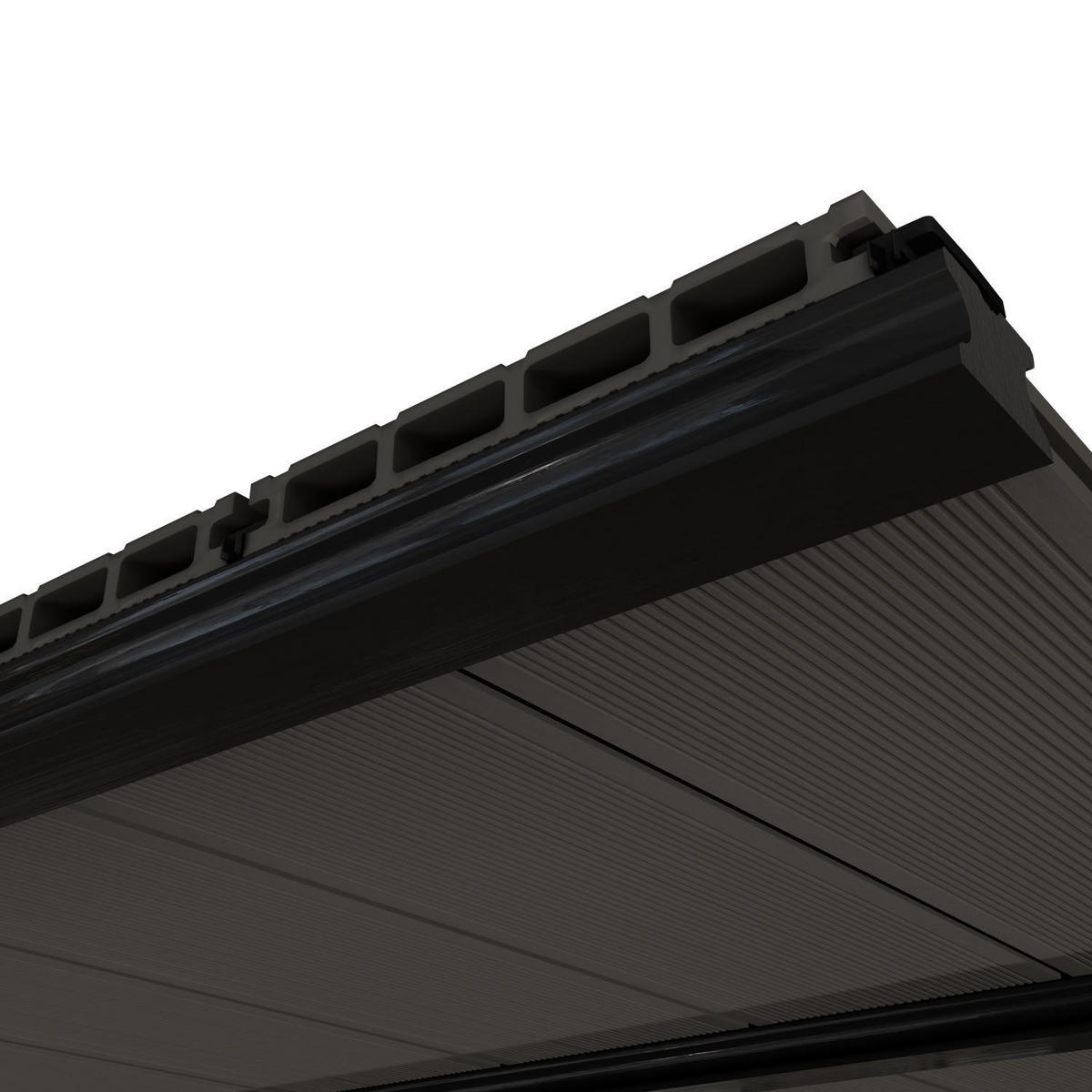 TERRASSENDIELEN WPC Grau 10 m² - Grau, Kunststoff (220/14.6/2.5cm) - Juskys