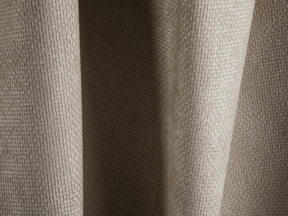 SOFA Koge aus Chenille-Stoff dunkelbeige 3 Sitzplätze - Mokka, Textil (95/70/210cm) - Cosmopolitan Design