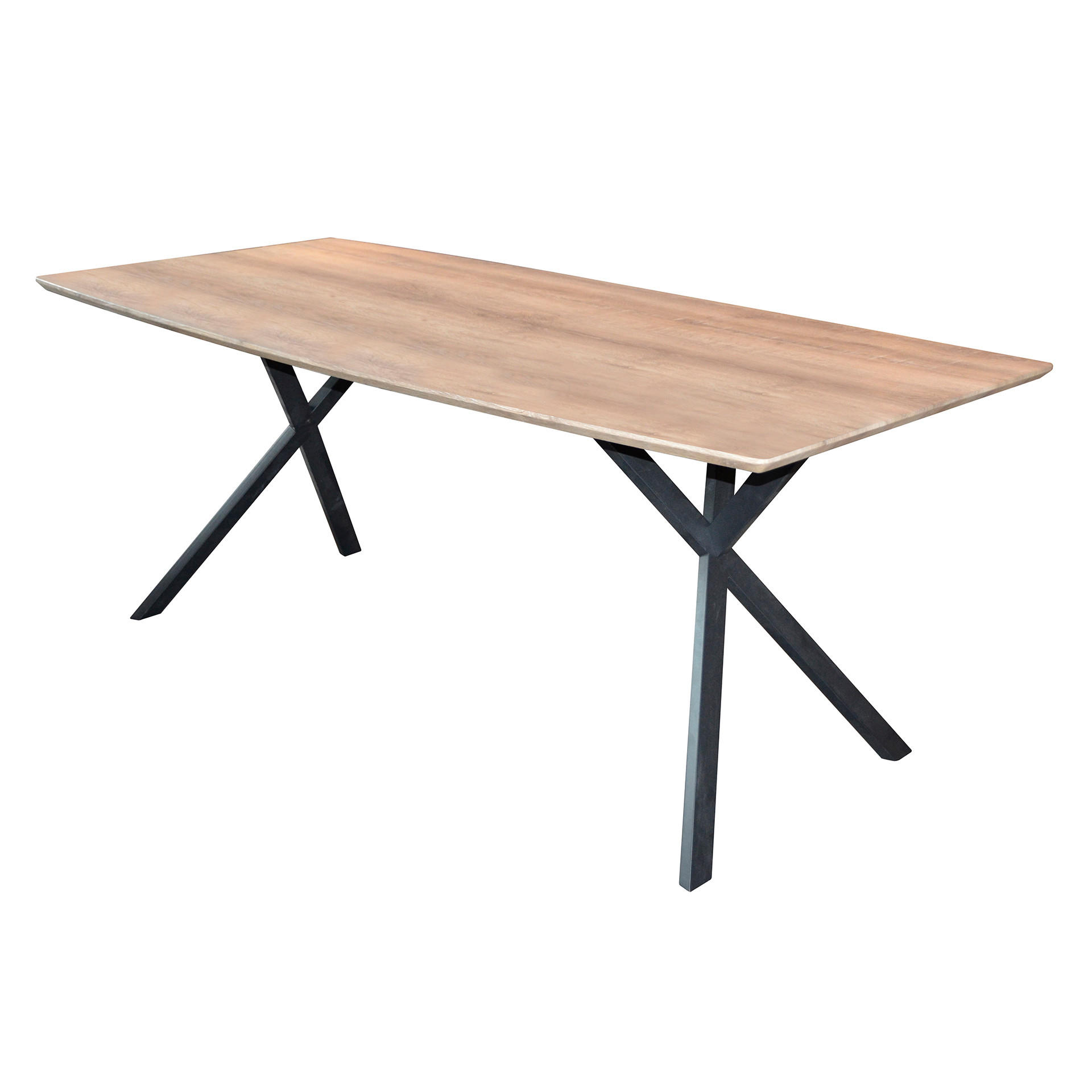 ESSTISCH Wash Brown 190/90/ 76 cm - Braun, Holz (190/90/76cm) - Hoyz Collection