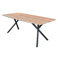 ESSTISCH Wash Brown 190/90/ 76 cm - Braun, Holz (190/90/76cm) - Hoyz Collection