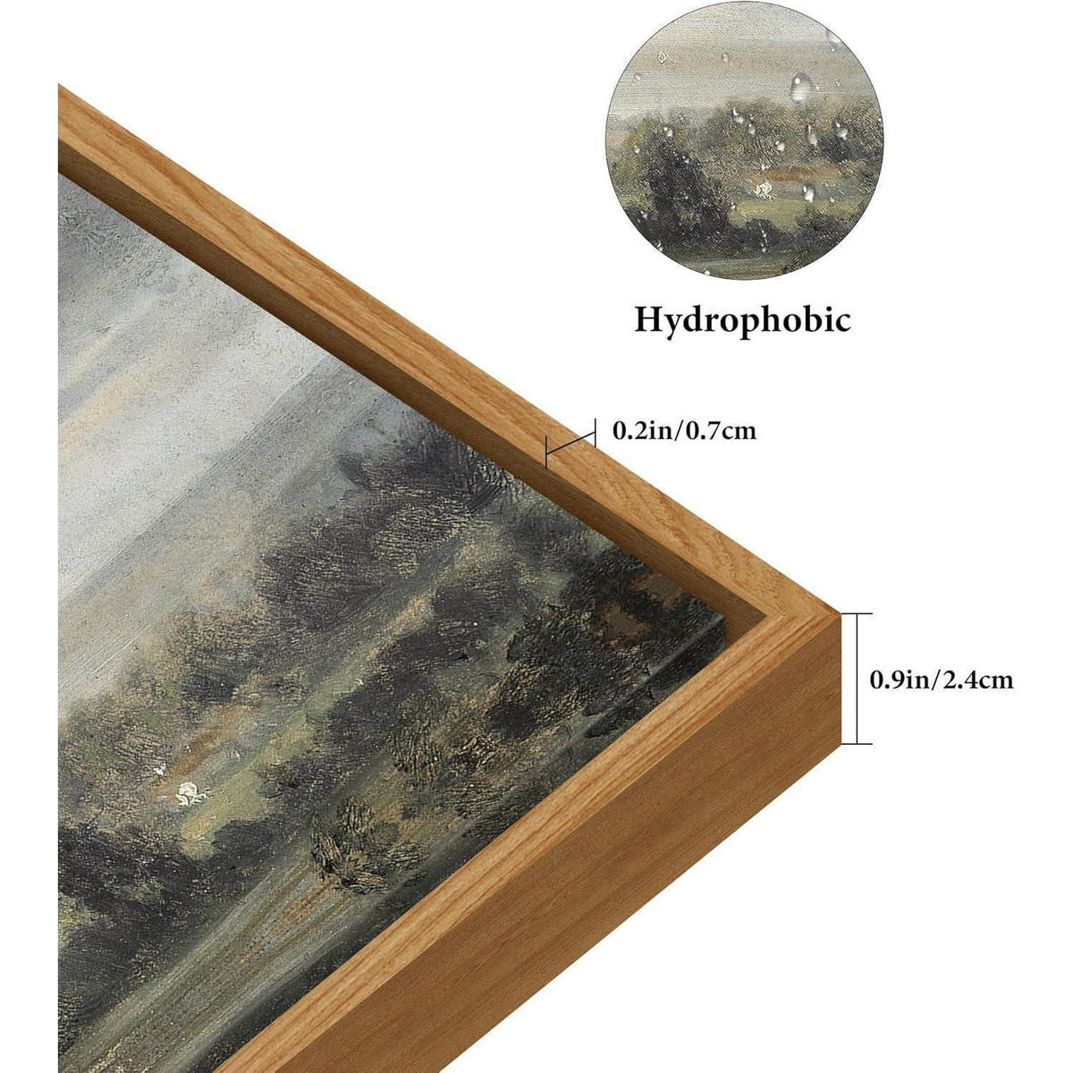 LEINWANDBILD mit Rahmen Holz 60 x 90 cm Naturlandschaft - Multicolor, Holz (60/0.5cm)