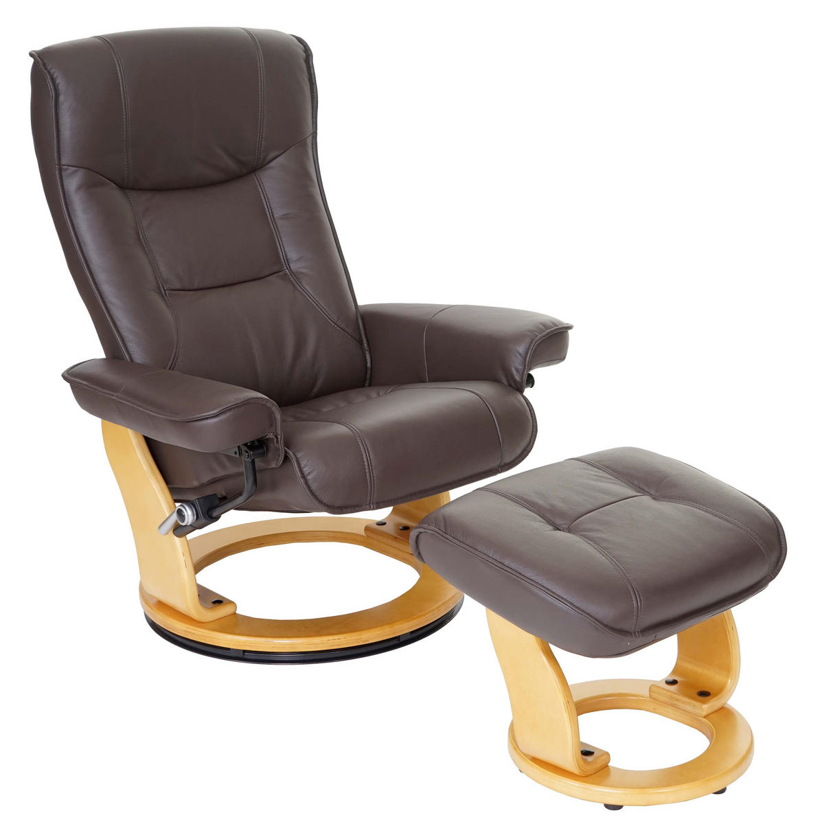 RELAXSESSEL Braun - Braun, Leder (86/105/82cm) - MCA