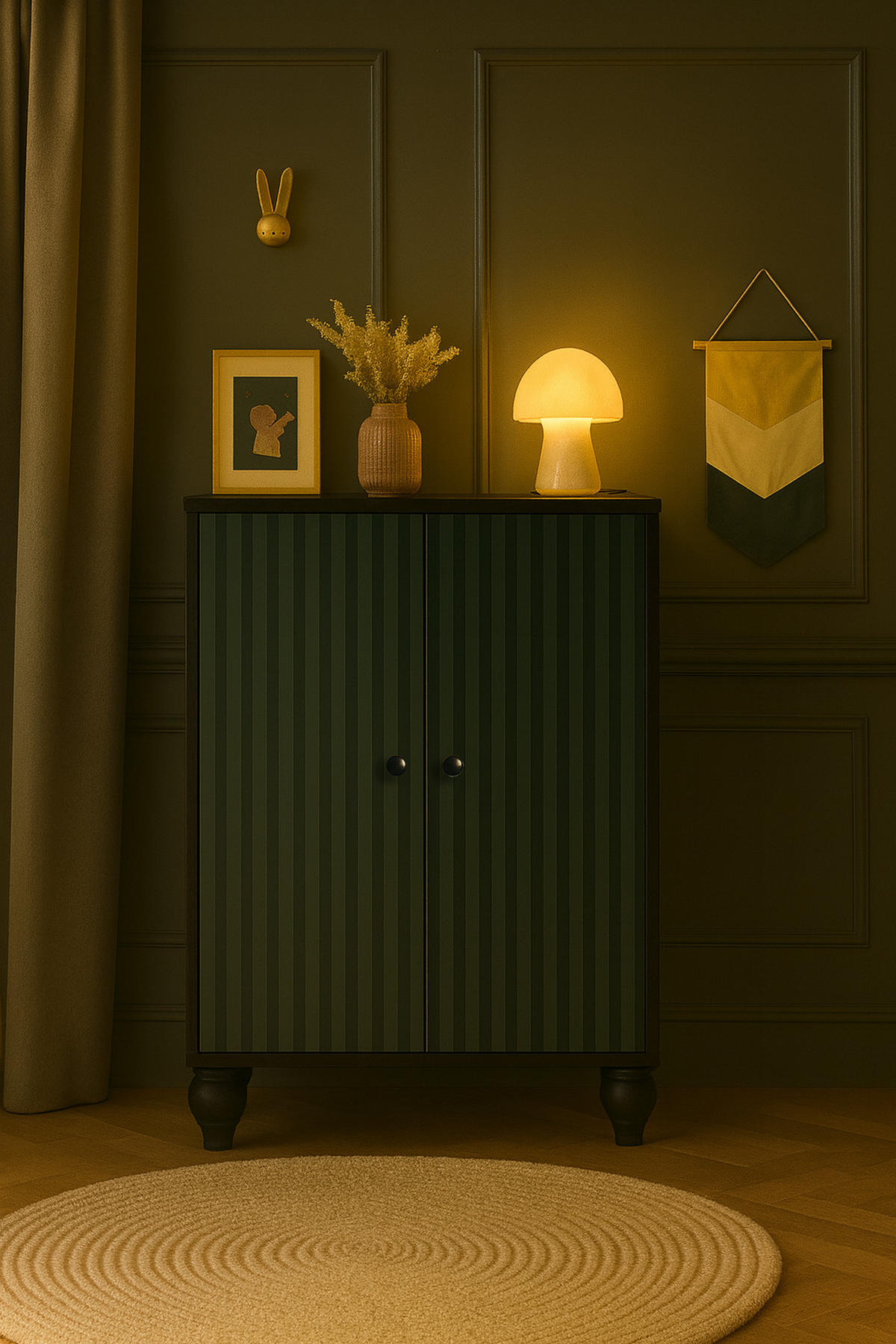 SCHRANK SIDEBOARD mit 2 Türen MARCUS - Blau, Holzwerkstoff (75/127/45cm) - RNT By Really Nice Things