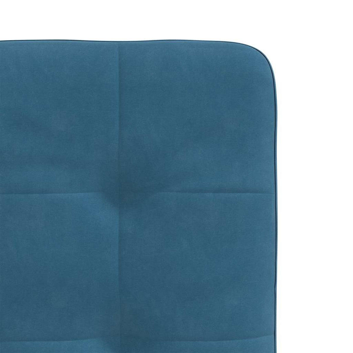 ESSZIMMERSTÜHLE 2 Stk. Blau Samt 45*54*83cm - Blau, Metall (45/83/54cm) - ZMH