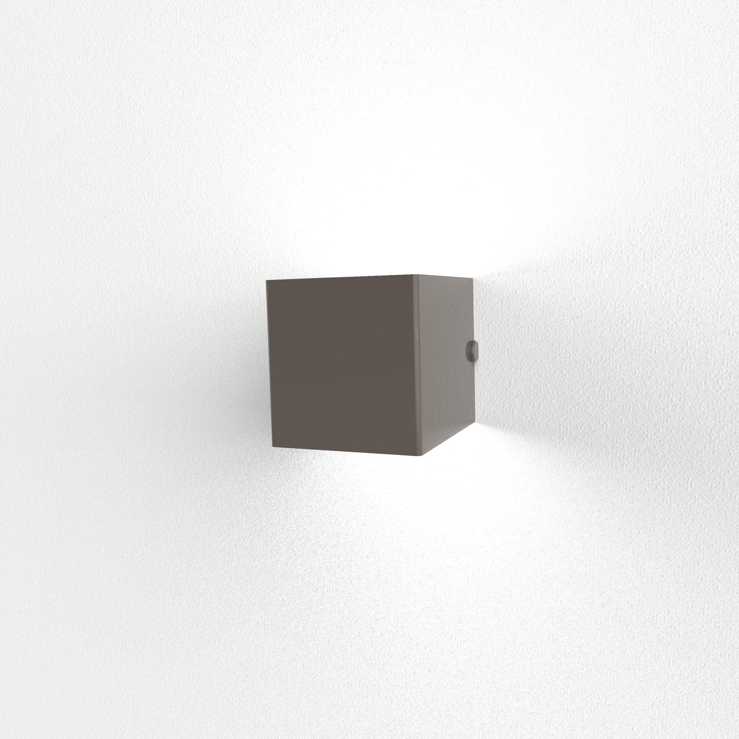 Lumicom Wandleuchte Graubraun 10x10x10 cm