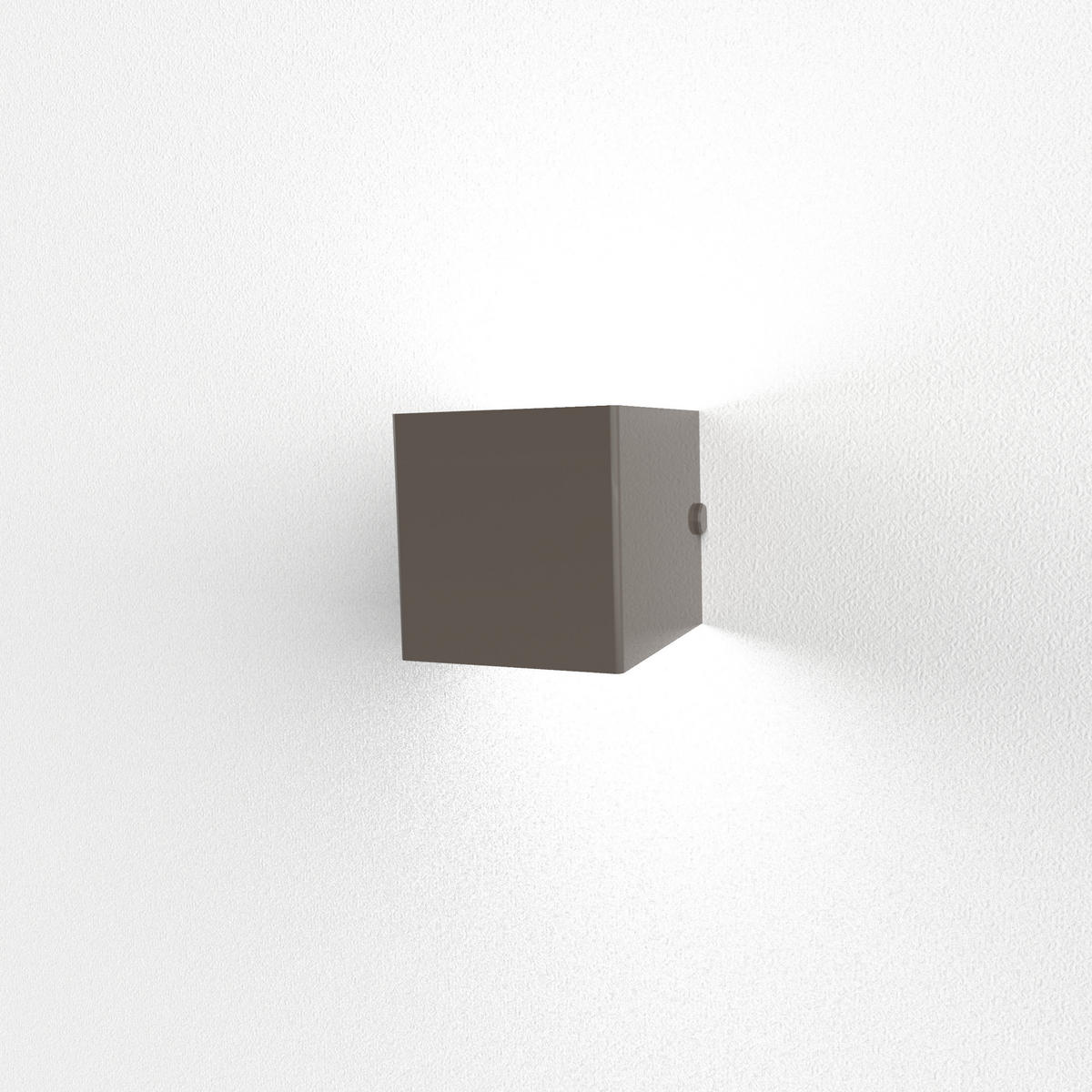 WANDLEUCHTE - Graubraun, Metall (10/10/10cm) - Lumicom