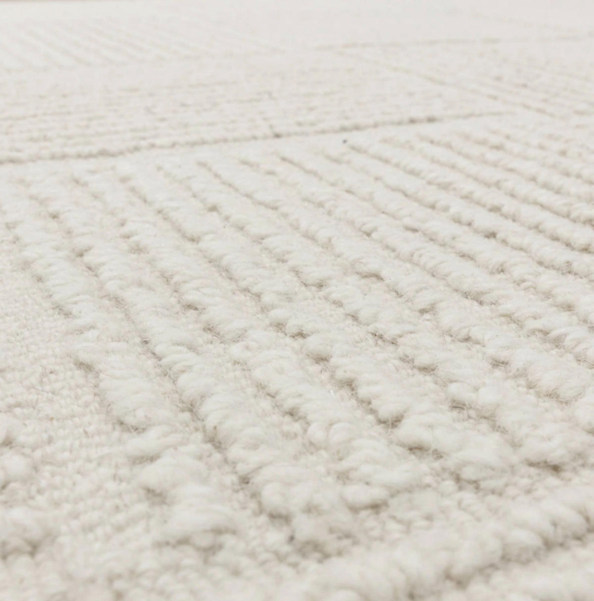 TEPPICH handgetuftet CLIMAX Weiß 120 x 170 cm - Weiß, Naturmaterialien (120/170cm) - Novatrend