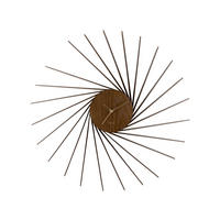 WANDUHR Helix XL Ø68 cm - Braun, Holz (68/68/6.5cm) - Karlsson