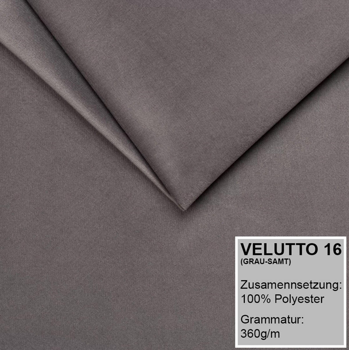 POLSTERBETT SONIC mit Matratze H2 140x200 Grau - Grau, Textil (140/200cm) - A&J MöbelLand