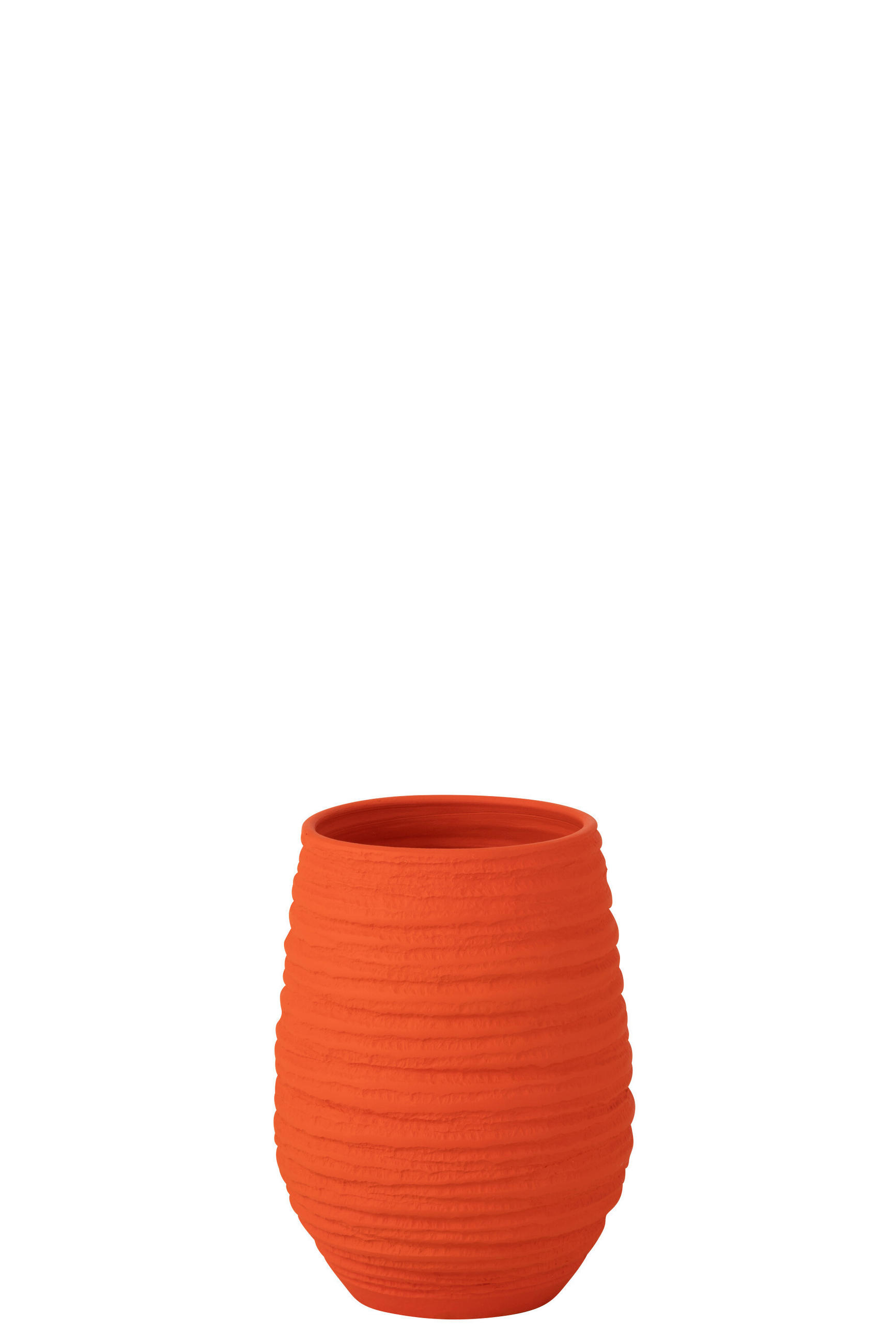 BLUMENTOPF FIESTA - Töpferei - Orange - M - Ø 19 cm - Orange, Keramik (19/30cm) - J-Line