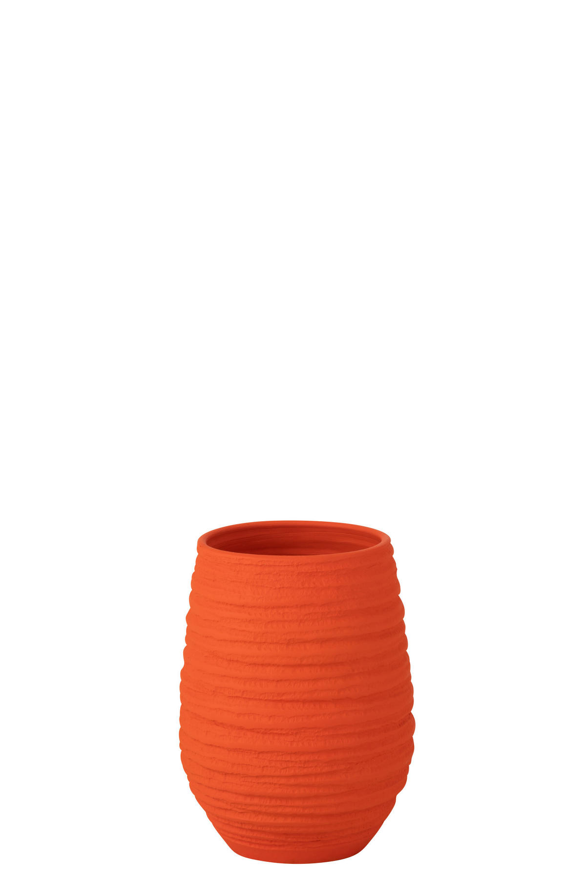 BLUMENTOPF FIESTA - Töpferei - Orange - M - Ø 19 cm - Orange, Keramik (19/30cm) - J-Line