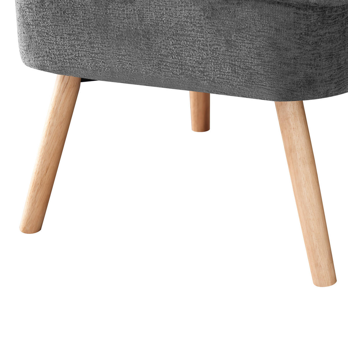SESSEL YOYO Anthrazit - Anthrazit, Eichenholz/Textil (63/80/70cm) - B&D Home