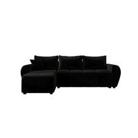 ECKSOFA MOLISA L Itaka 15 Links mit Schlaffunktion - Schwarz, Textil (245/145cm) - Bedante