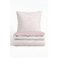 BETTWÄSCHE-GARNITUR Tencel Strudel rose, 135x200 cm + 80x80 cm - Rosa, Textil (135/200cm) - biberna
