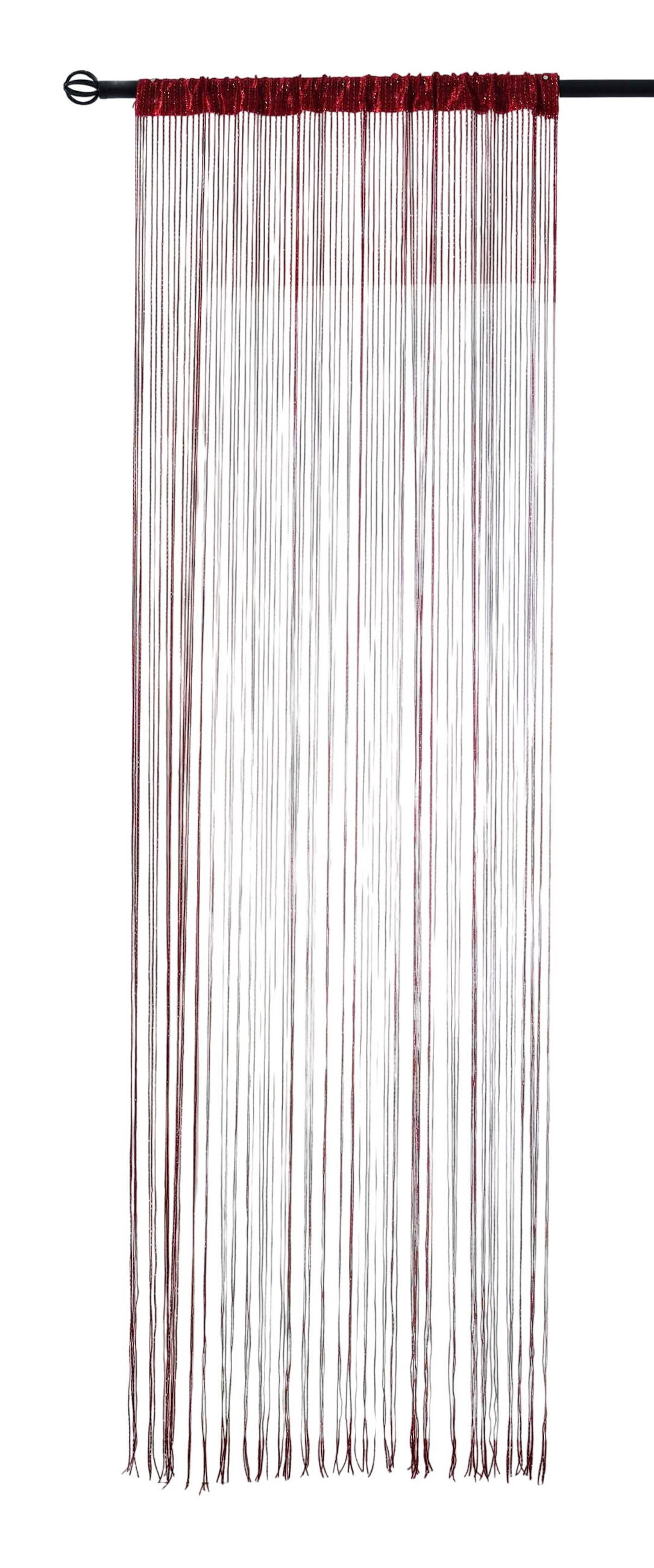 FADENGARDINE Shanghai HxB 250x145 cm Bordeaux Lurex - Bordeaux, Textil (145/250cm) - Gardinenbox