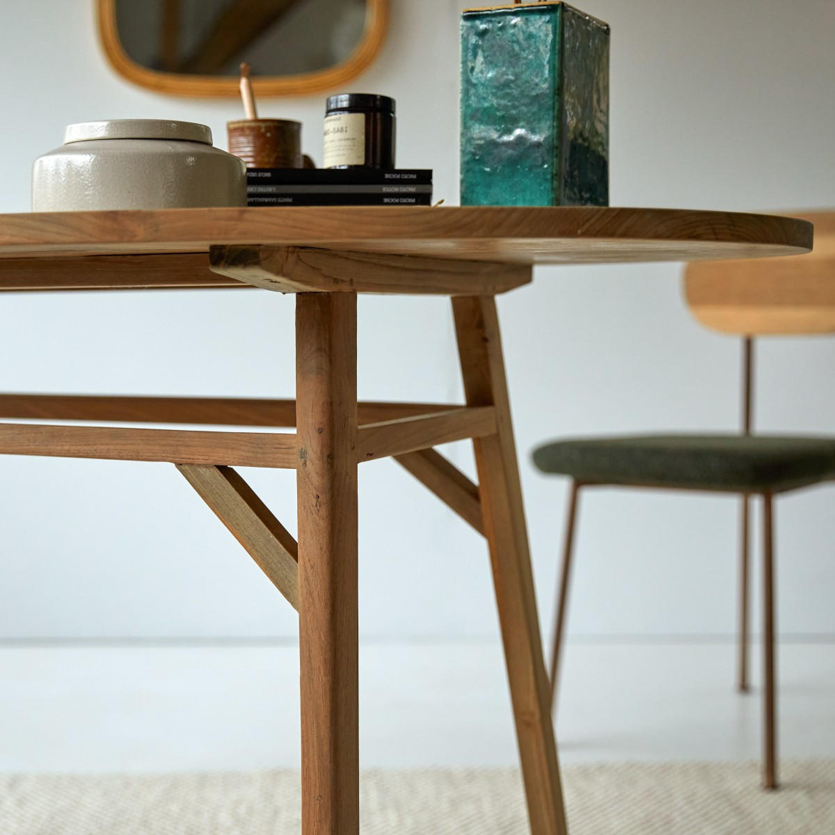 SCHREIBTISCH Elena Natur aus Teak - Naturfarben, Holz (80/140/78cm) - Tikamoon