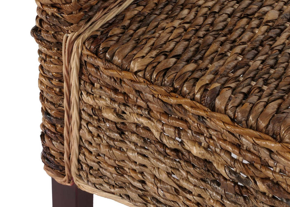 ESSZIMMERSTUHL 6er-Set Korbstuhl Stuhl Malibu Bananengeflecht 96x46x41cm Sitzhöhe 46cm hell ohne Kissen - Hellbraun, Kunststoff (46/96/41cm) - CHEFGASTRO