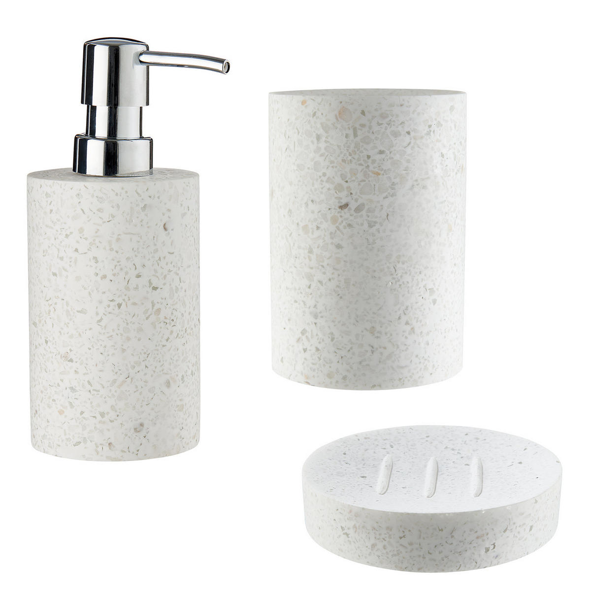 SEIFENSCHALE Samos - Weiß, Stein (11/2.5/11cm) - Butlers