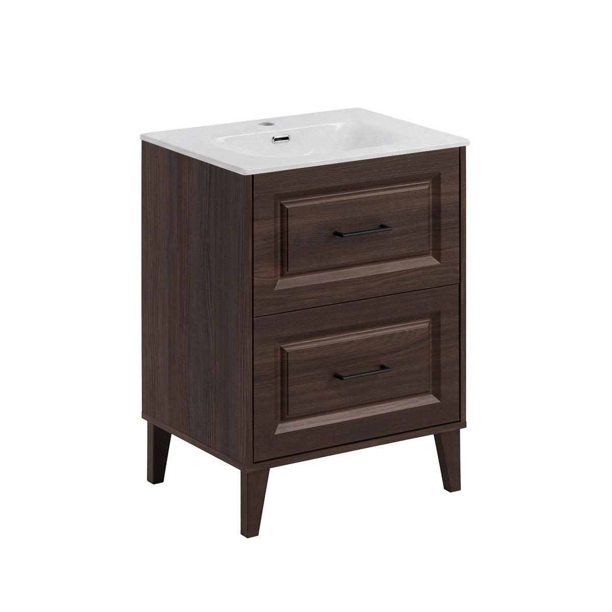 WASCHTISCH 61cm Moka Holz - Braun, Holzwerkstoff (61/82/46cm) - Petits-meubles
