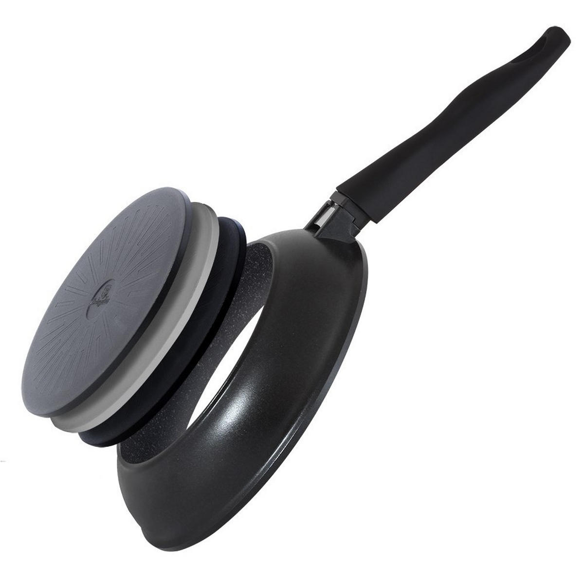 PFANNE Schwarz 20/20/3.9 cm BH1791 - Schwarz, Metall (20cm) - Berlinger Haus