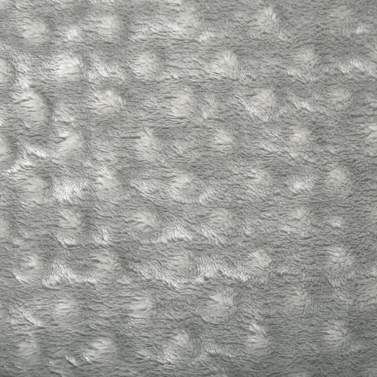 DECKE Hellgrau Samur 220/200 cm - Hellgrau, Textil (200/220cm) - Beliani