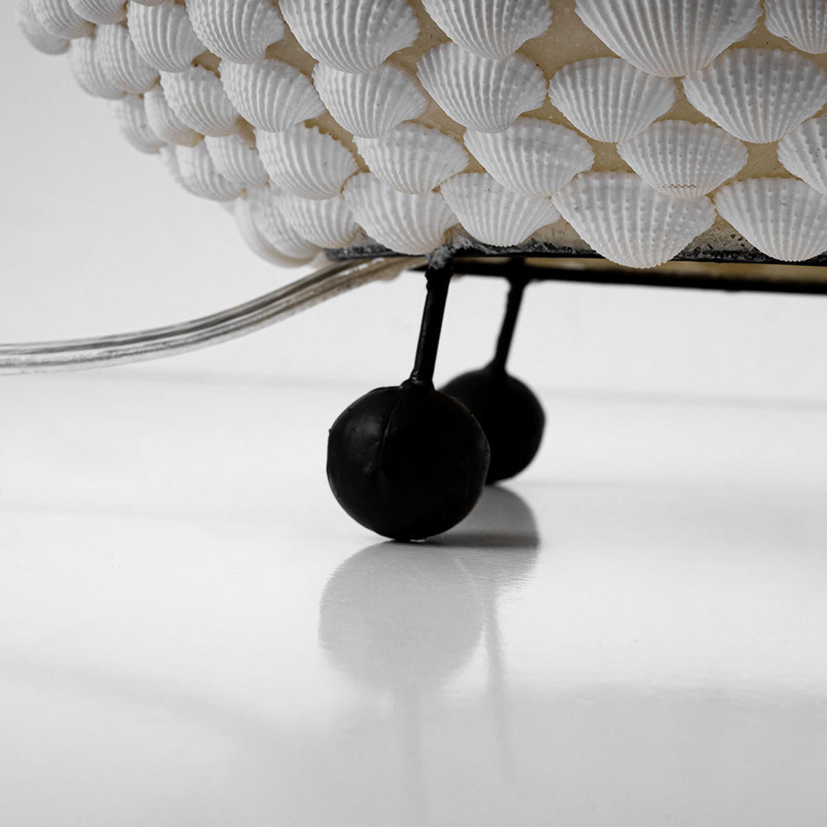 LED TISCHLEUCHTE BALI Weiß - Weiß, Metall (37/37/41cm) - Globo Lighting