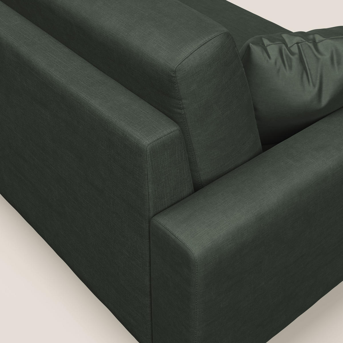 ECKSOFA Arthur - Grün, Textil (224/91cm) - Divani.store