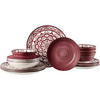 TAFELSET Doha Burgund 16er Set - Rot, Keramik (1/1/1cm) - Ritzenhoff Breker