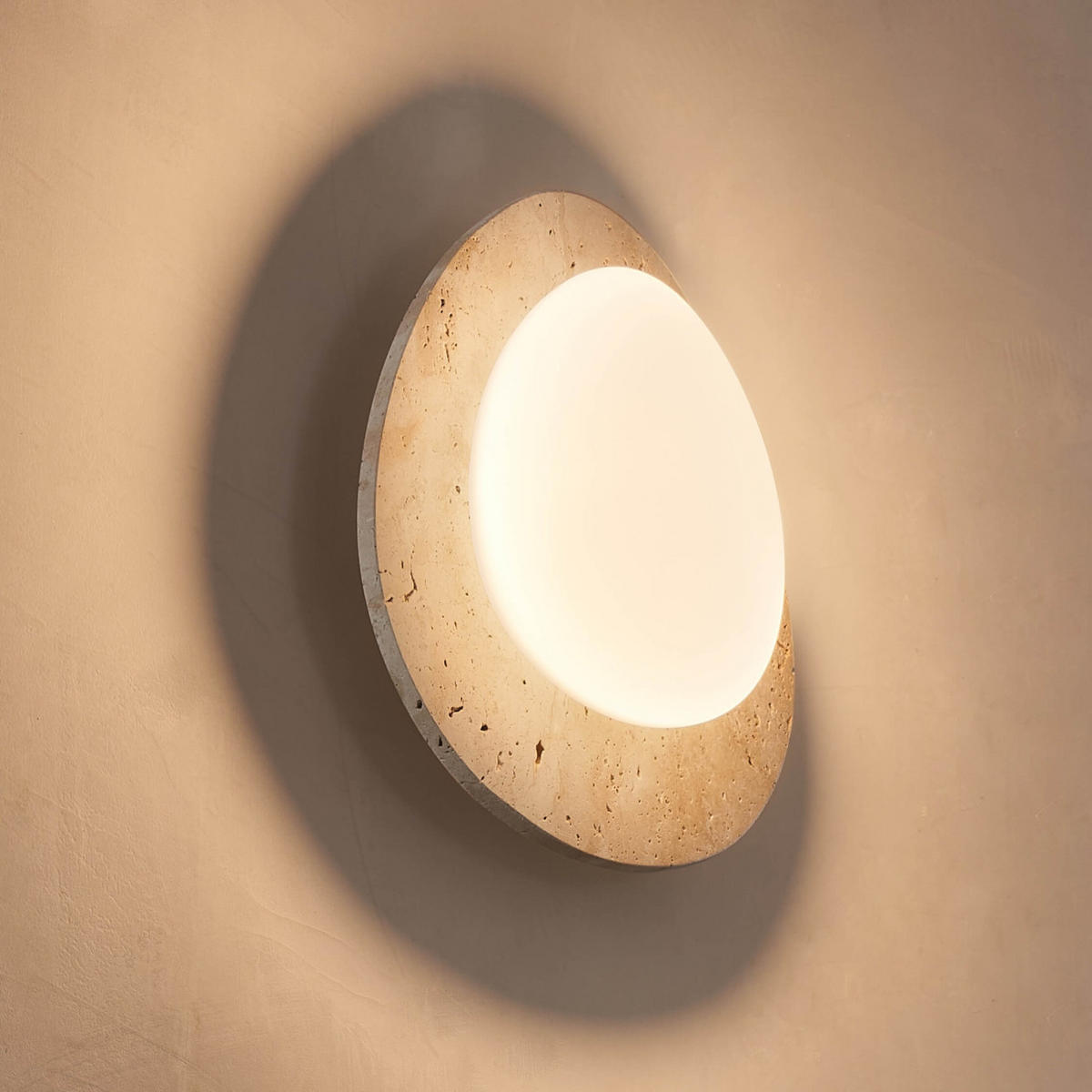 DECKENLEUCHTE Nyméria, Beige, weiß und Messing, 32cm - Beige, Metall (32/29/32cm) - KOSILUM