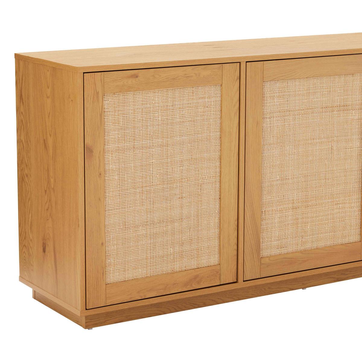 TV-MÖBEL, helles Holz - Braun, Holz (160/74/40cm) - Oviala
