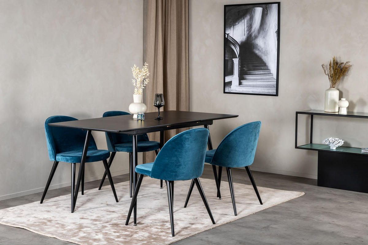 TISCHGRUPPE Blau - Blau, Holzwerkstoff (90/76/120cm) - ebuy24