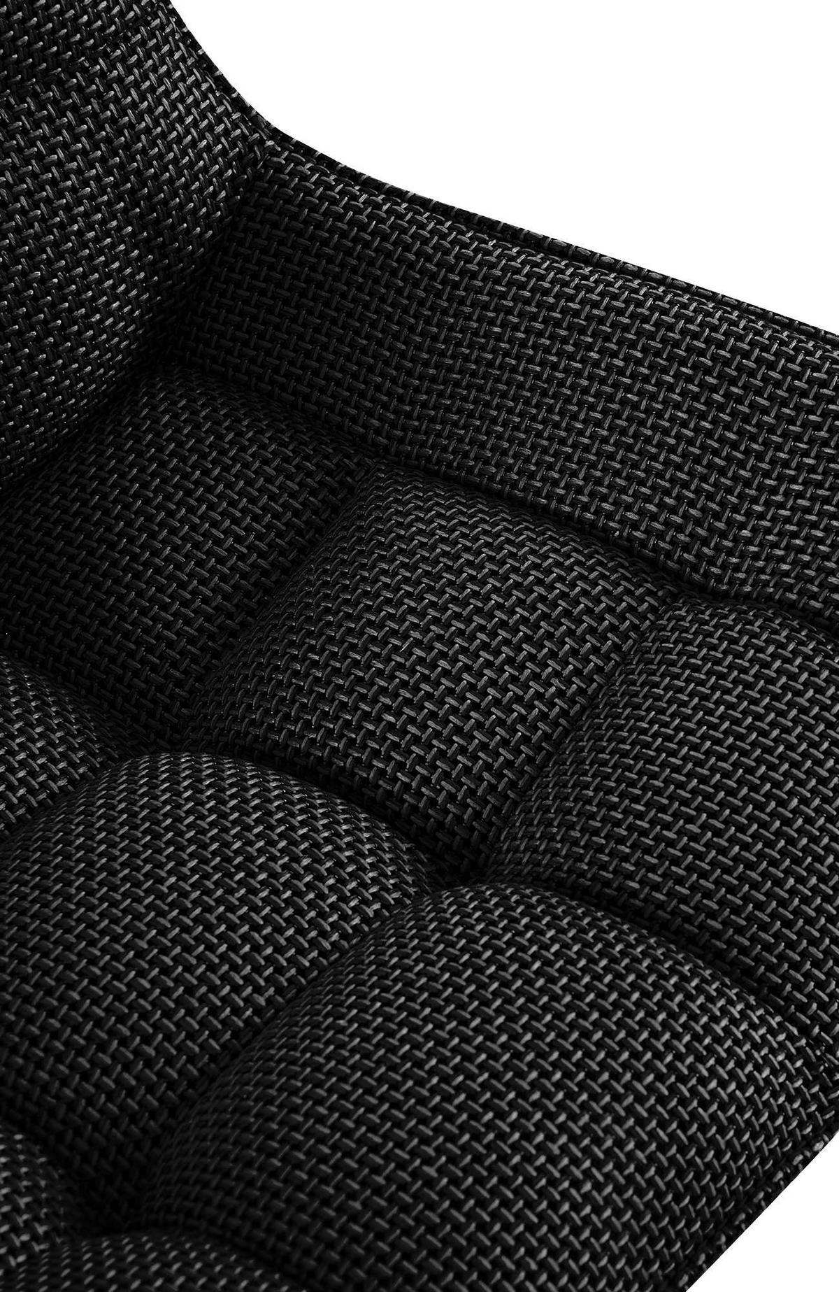 STUHL 2er Set Stoff Titangrau - Graubraun/Schwarz, Textil/Metall (58/84/57cm) - CLP