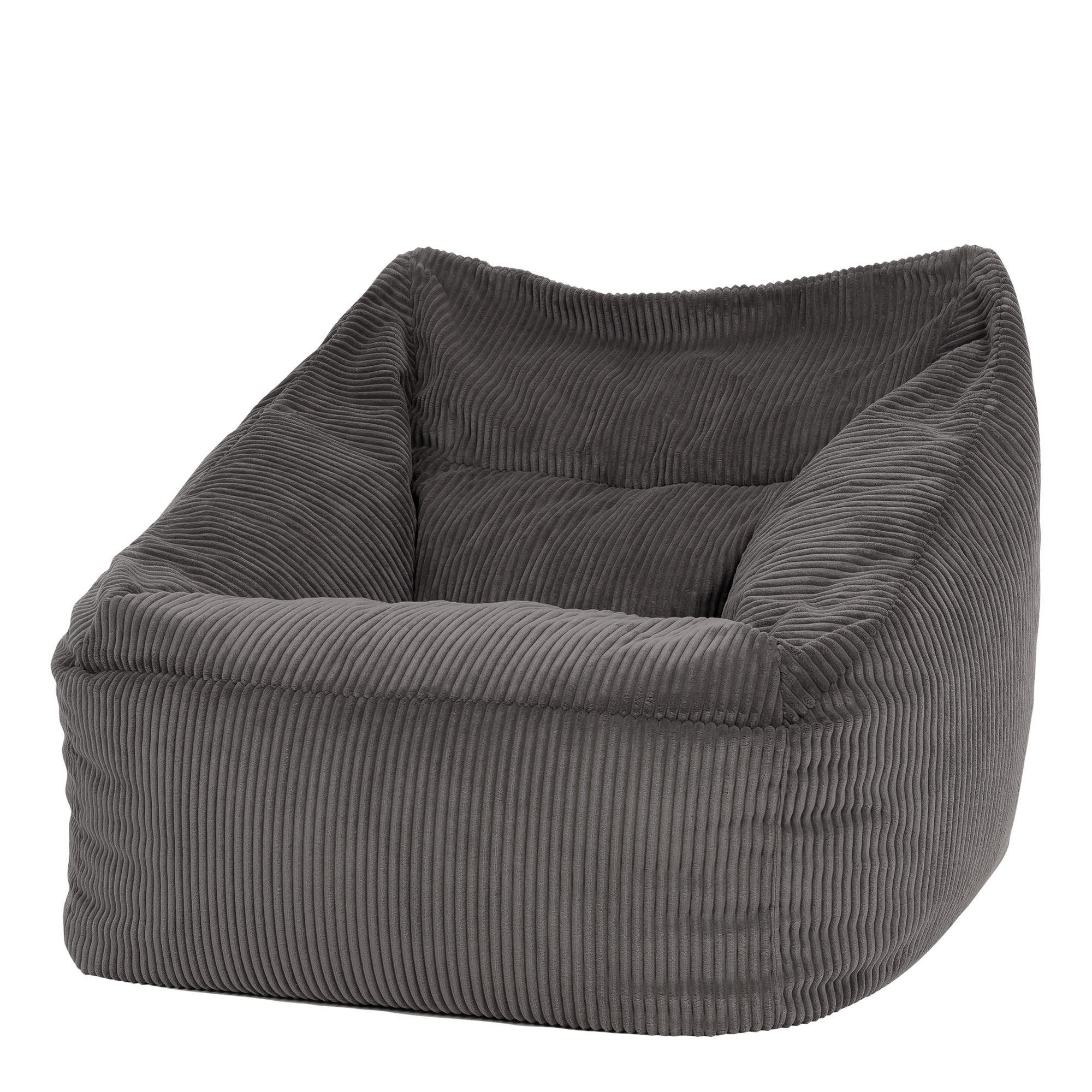 SITZSACK Cord Sessel Natalia - Grau, Textil (100/80/88cm) - icon