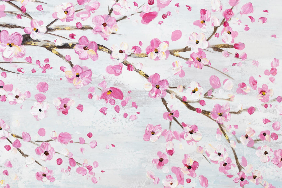 ÖLGEMÄLDE 120/60 cm - Pink, Holz/Textil (1.7/60cm) - KUNSTLOFT
