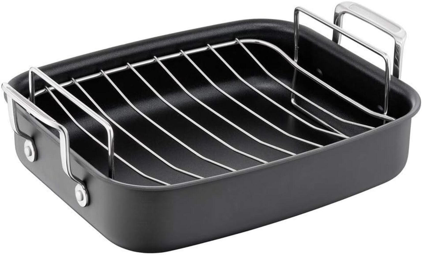 BRÄTER mit Gestell H9029582 Jamie Oliver Schwarz - Schwarz, Metall (26/32/9cm) - Tefal