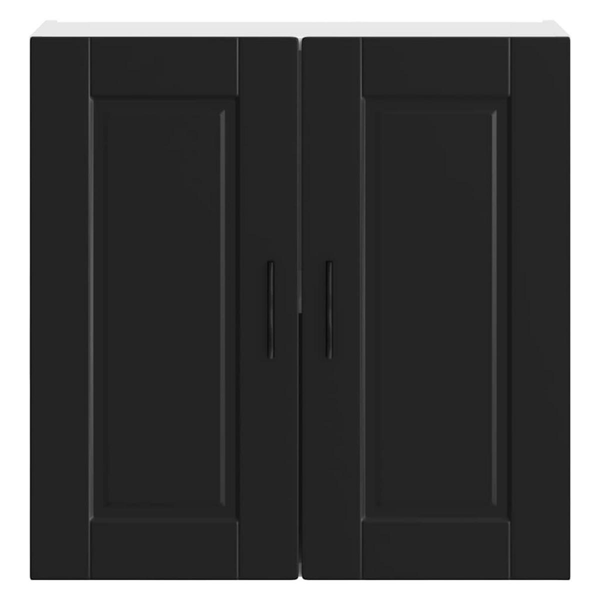 KÜCHEN-HÄNGESCHRANK Schwarz Holzwerkstoff - Schwarz, Holzwerkstoff (31/60/60cm) - vidaXL