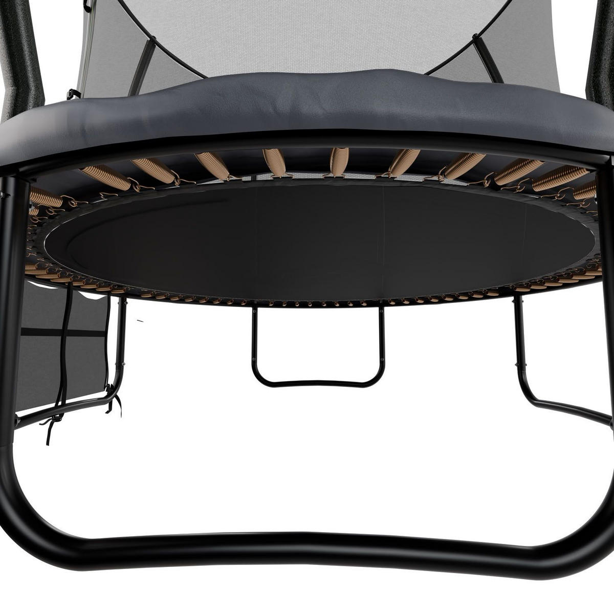 TRAMPOLIN SkyBounce M 305cm schwarz - Schwarz, Metall (305/305/256cm) - Juskys