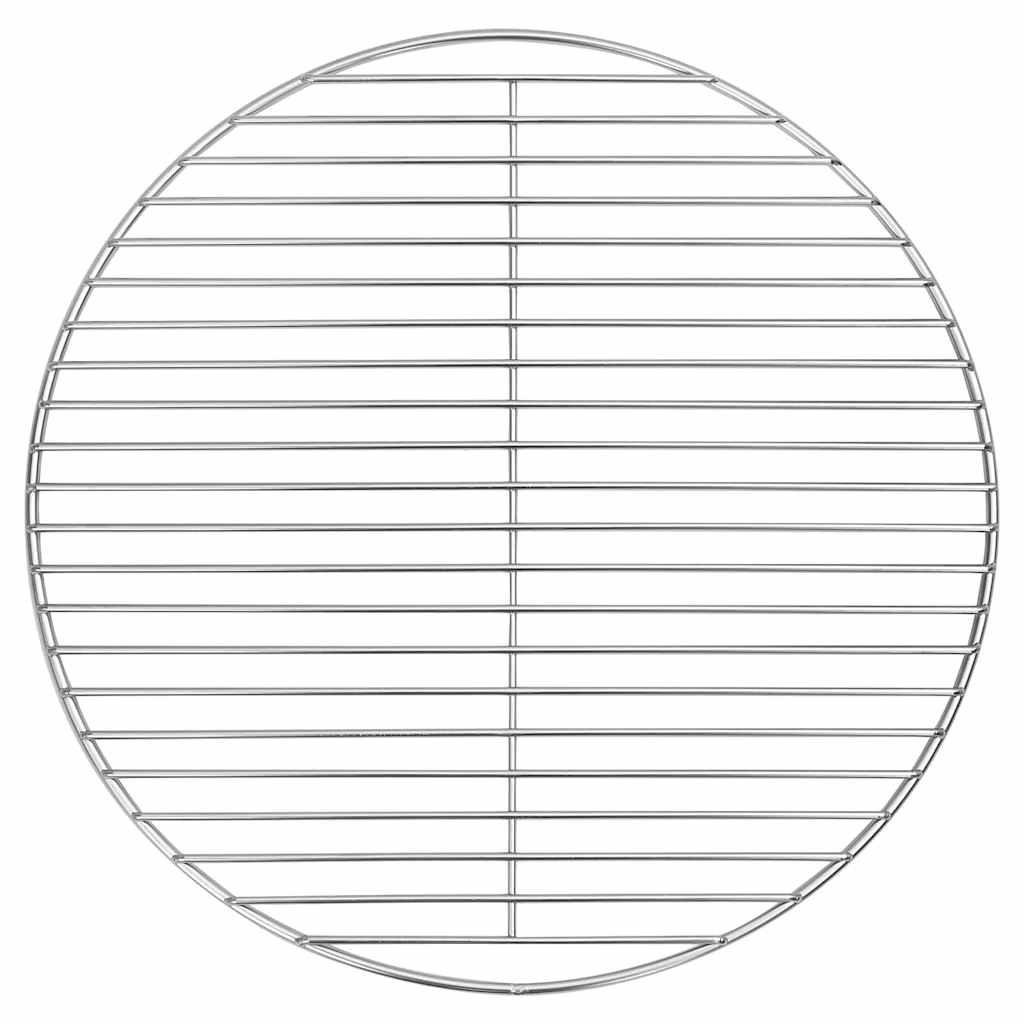 GRILLROST Silber 43/43 Cm Edelstahl - Silberfarben, Metall (43/43cm) - vidaXL
