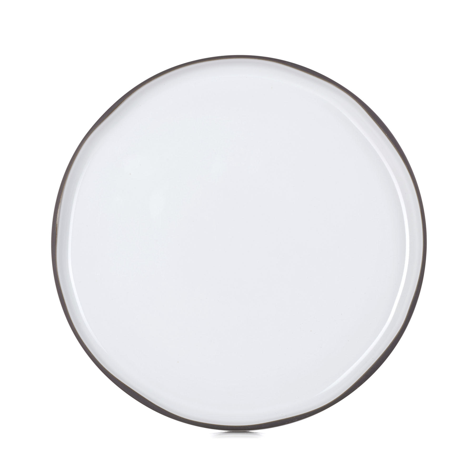 TELLER FLACH CARACTERE 28 cm Kumuluswolke weiss - Weiß, Keramik (28cm) - Revol Porcelaine France