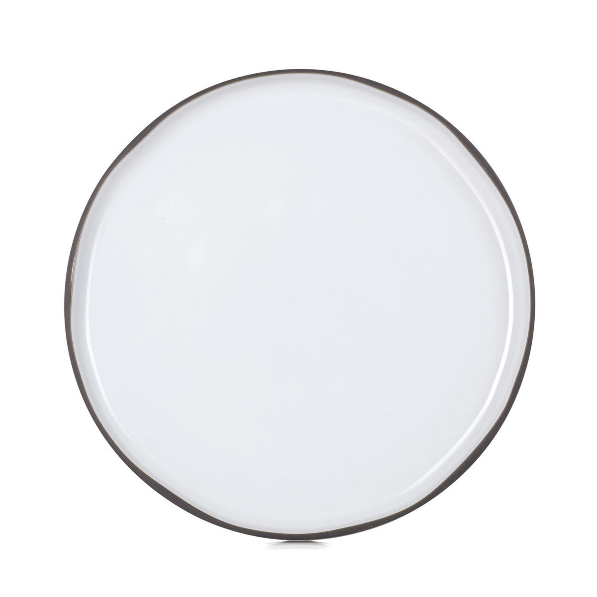 TELLER FLACH CARACTERE 28 cm Kumuluswolke weiss - Weiß, Keramik (28cm) - Revol Porcelaine France