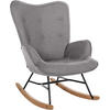 SCHAUKELSTUHL Stoff grau - Grau, Textil/Metall (71/98/88cm) - CLP