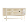 SIDEBOARD, Ekru - Weiß, Metall (40/66/120cm) - Oviala
