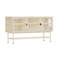 SIDEBOARD, Ekru - Weiß, Metall (40/66/120cm) - Oviala